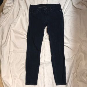 Ann Taylor dark blue stretchy jeans